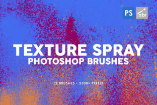 12 Texture Spray Photoshop Brushes: Enhancing Creativity with High-Resolution Textures