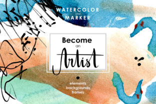 Be an Artist Watercolor Decor Kit: A Creative Resource for Designers and Artists