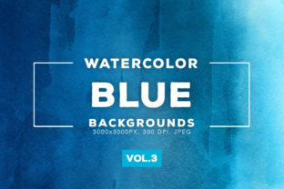 Blue Watercolor Backgrounds 3: A Versatile Resource for Designers and Creators
