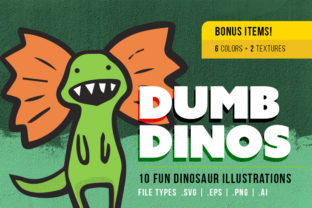 Dumb Dinosaur Illustrations 10 Pack: Bringing Fun and Function to Modern Design