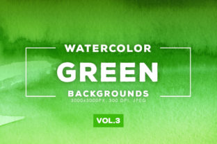 Green Watercolor Backgrounds 3: A Versatile Resource for Modern Design Needs