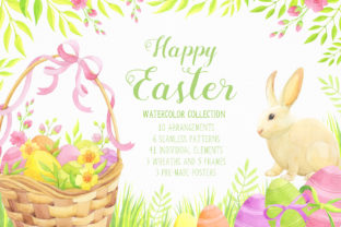 Happy Easter Watercolor Collection: A Creative Resource for Designers and Enthusiasts