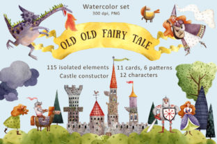 Old Old Fairy Tale - Watercolor Clip Art Set: A Creative Resource for Designers and Artists