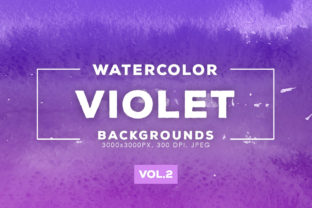 Violet Watercolor Backgrounds 2: A Versatile Resource for Creative Projects