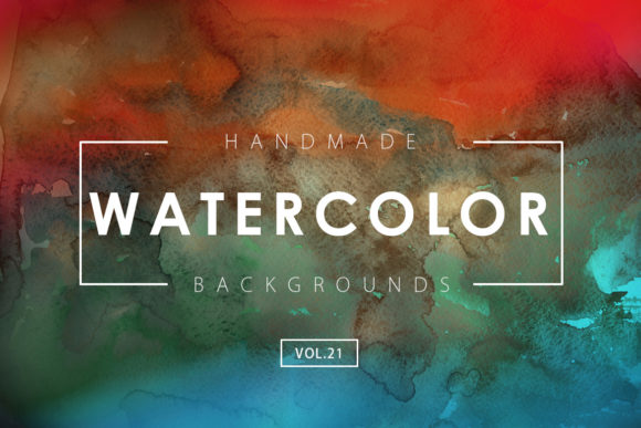 Watercolor Backgrounds 21: A Creative Resource for Designers and Creators