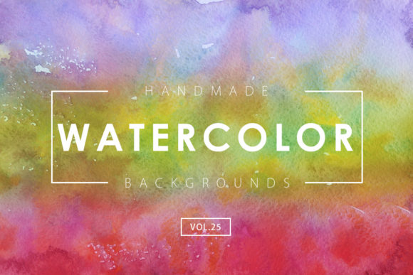 Watercolor Backgrounds 25: A Creative Resource for Designers and Creators