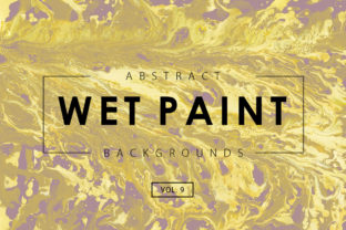 Wet Paint Textures 9: A Collection of Abstract Artistic Backgrounds