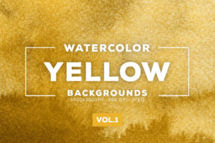 Yellow Watercolor Backgrounds 1: A Versatile Resource for Creative Projects